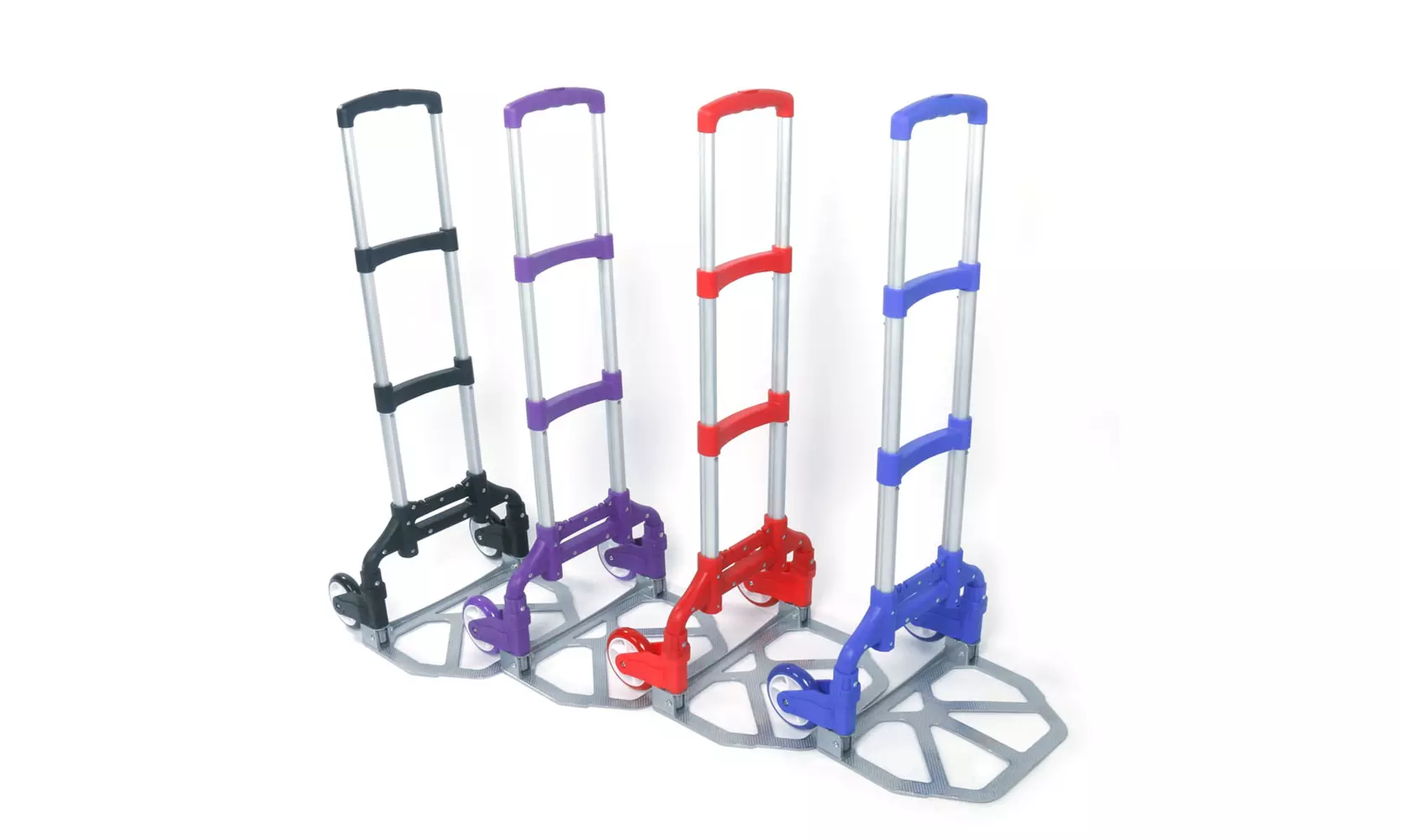 Folding Hand Truck 70KG Capacity Aluminum Telescoping Dolly Cart  - Primary Image