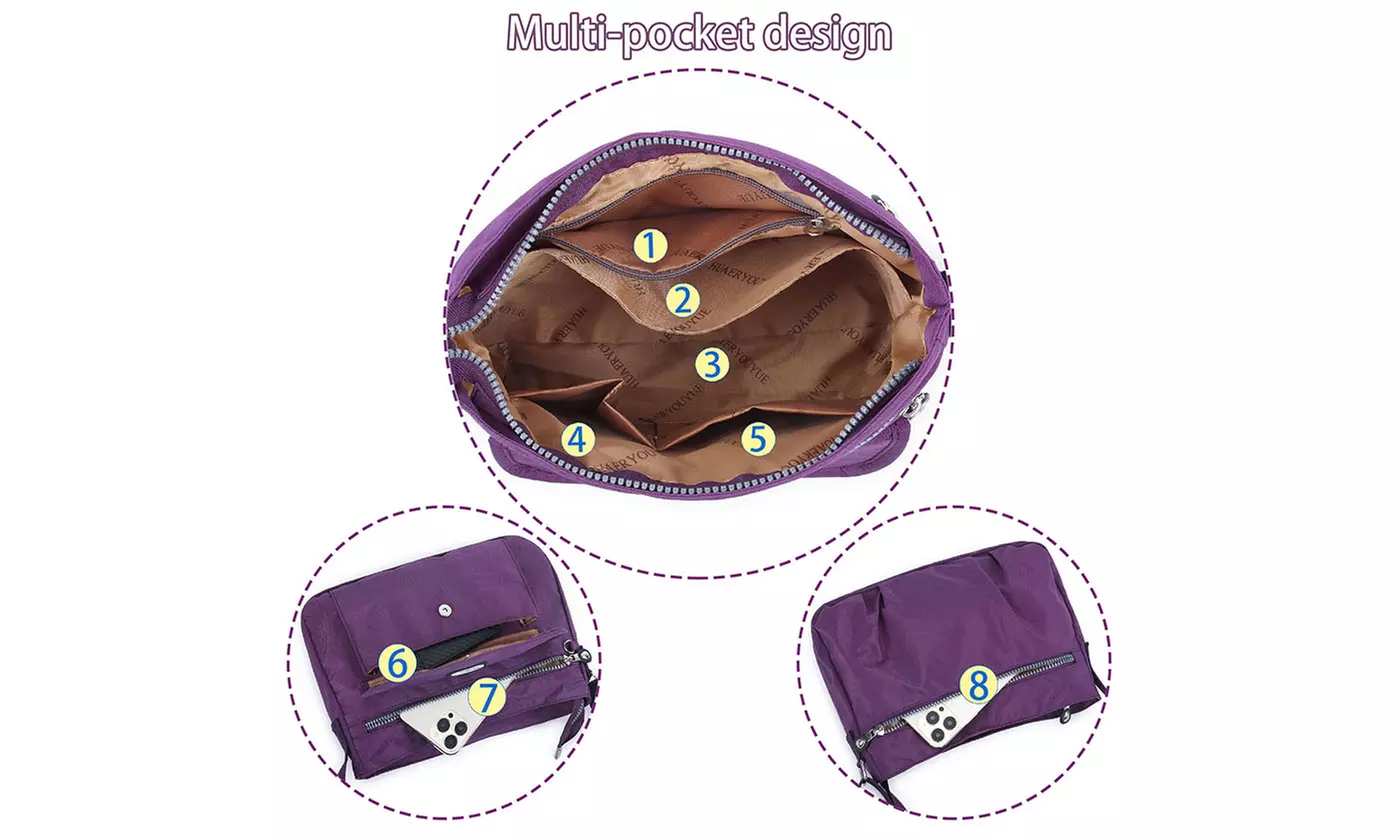 ItBelongs2U Women Nylon Waterproof Shoulder Messenger Lightweight Crossbody Bag