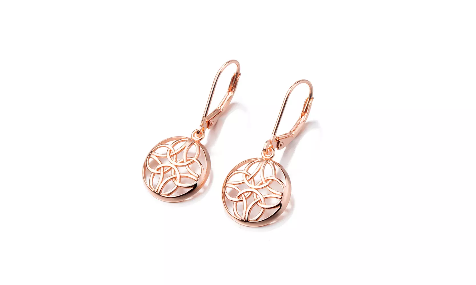 Sterling Silver Lever-Back Celtic Earring