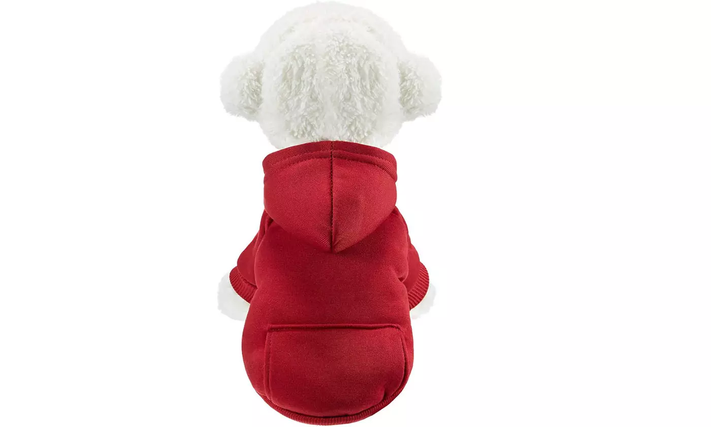 Fall Winter Dog Hoodie Sweatshirts Coat with Pocket for Dogs Puppy Cat