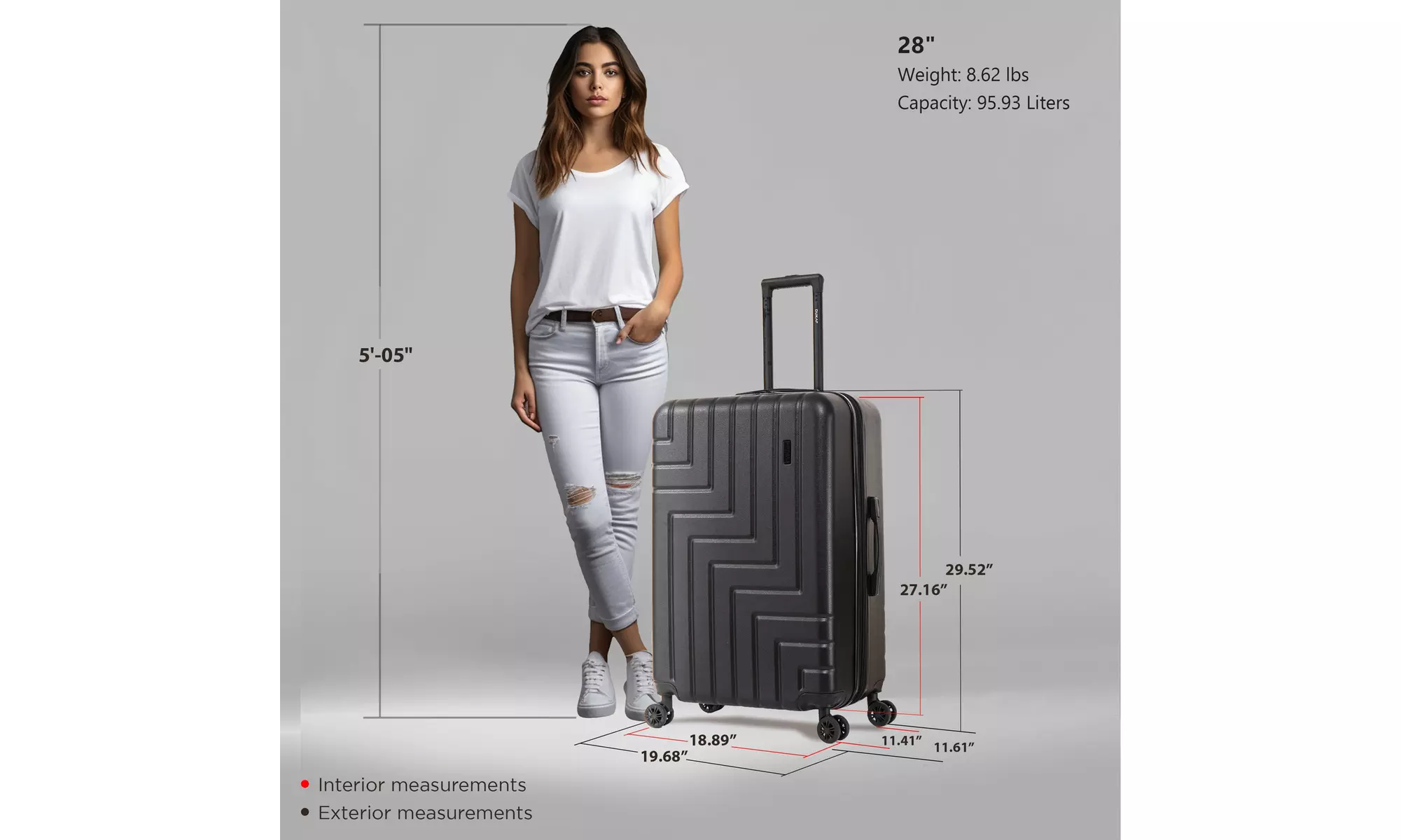 DUKAP Zahav Lightweight Hardside Spinner Luggage