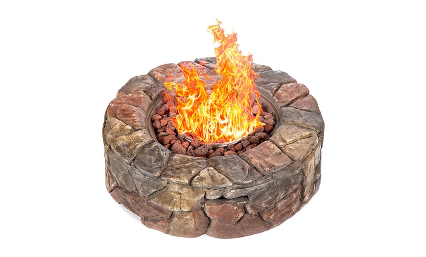 Up To 50% Off on 30,000 BTU Gas Fire Pit for B... | Groupon Goods