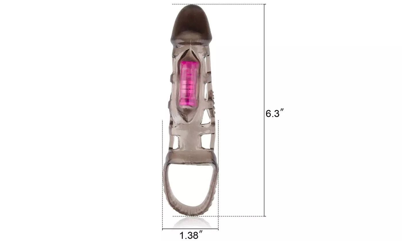 Vibrating Penis Sleeve Enhancer Ring Adult Sex Toys