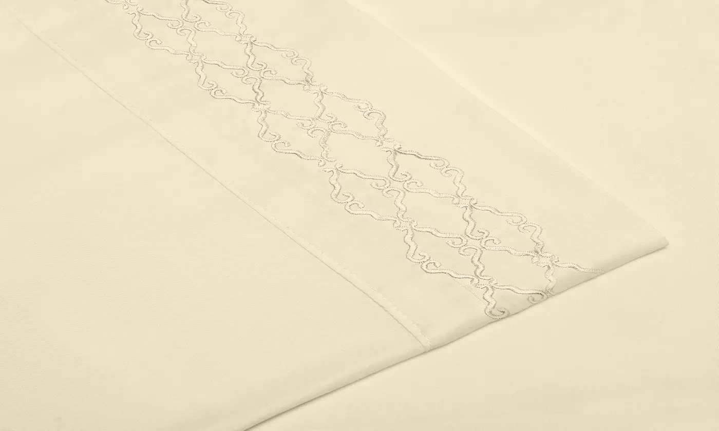 Home Sweet Home Extra Soft Deep Pocket Embroidered Sheet Set