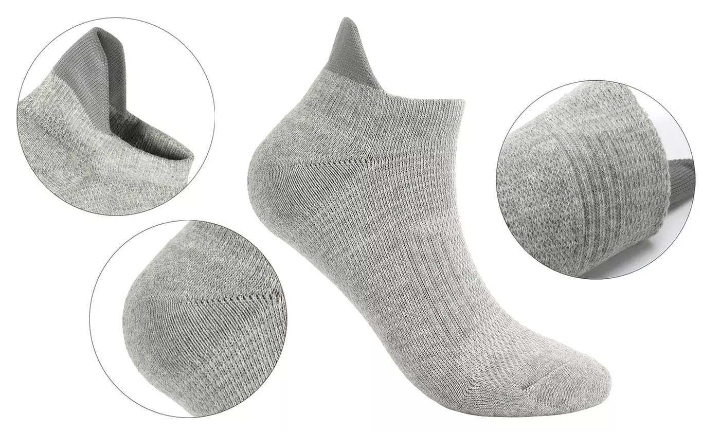 Mens Low Cut Ankle Cotton Athletic Sports Socks