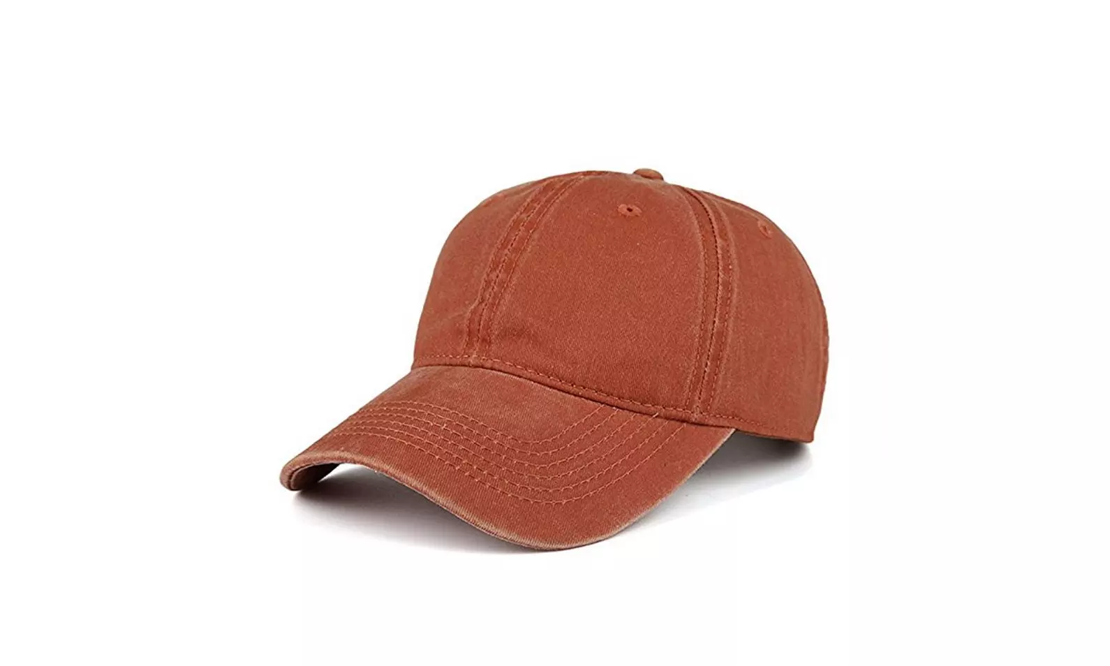 Solid Distressed Vintage Cotton Polo Style Baseball Cap Hat 100%Cotton