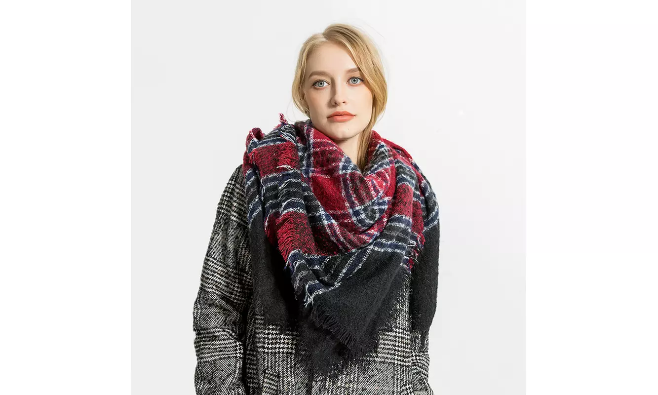 Women's Oversized Wrap Scarf - Multiple Options Available - Primary Image