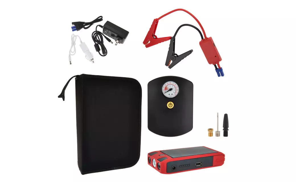 As Seen on QVC, QueBoost Jump Starter with Air Compressor-Refurbished - Primary Image
