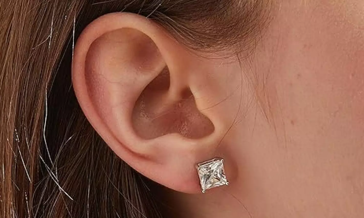 925 Sterling Silver Crystal Stud Earrings Made With Swarovski - Multiple Options