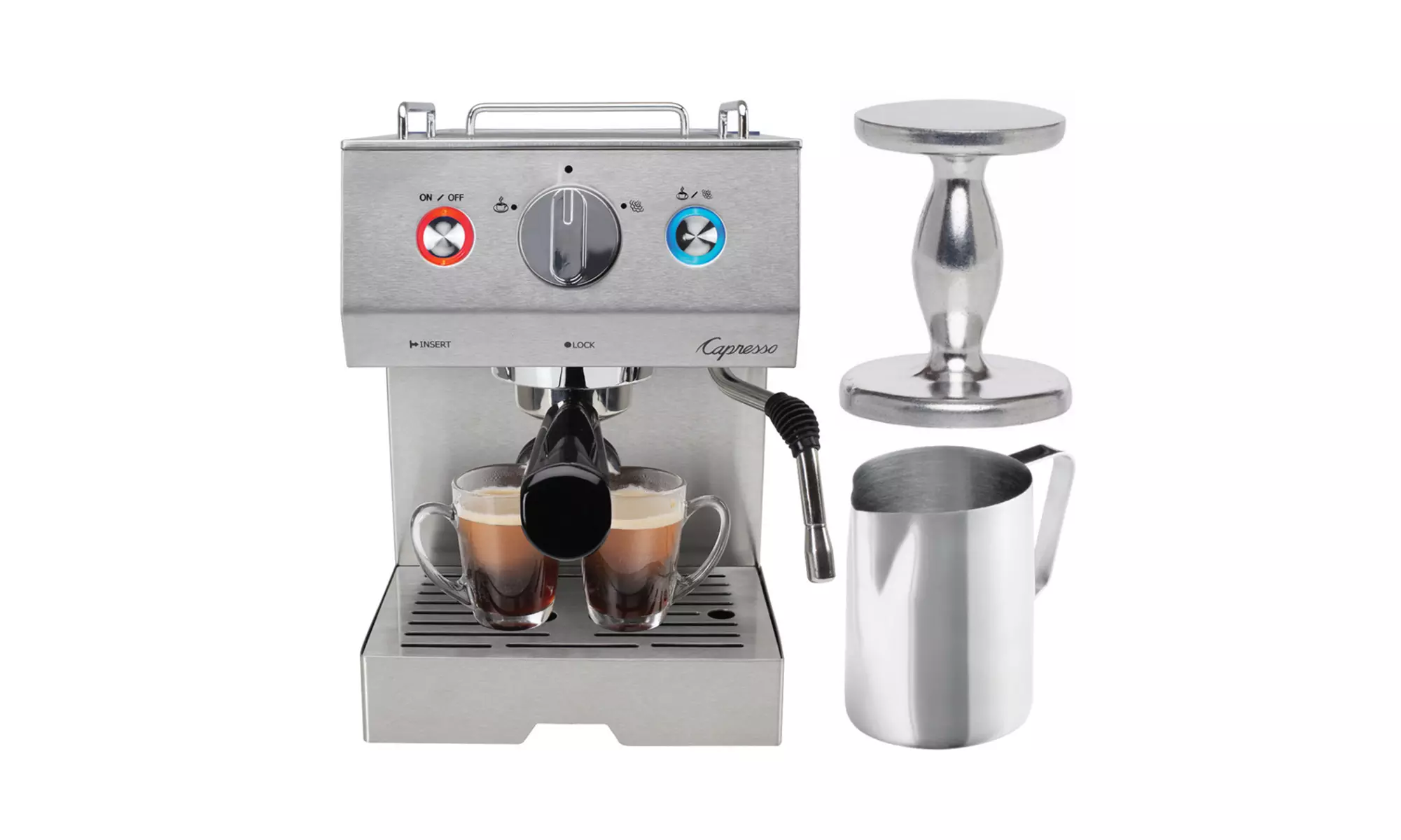 Capresso Cafe Select Professional Stainless Steel Espresso Machine Bundle - Primary Image