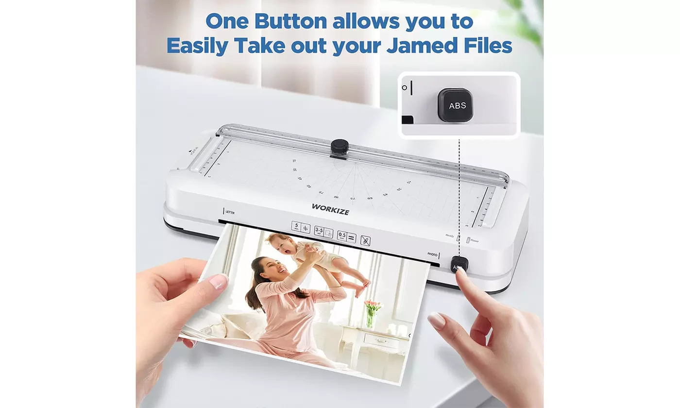Laminator Machine with Laminating Sheets 20 Pouches 9-Inch Thermal Laminator - Second Medium