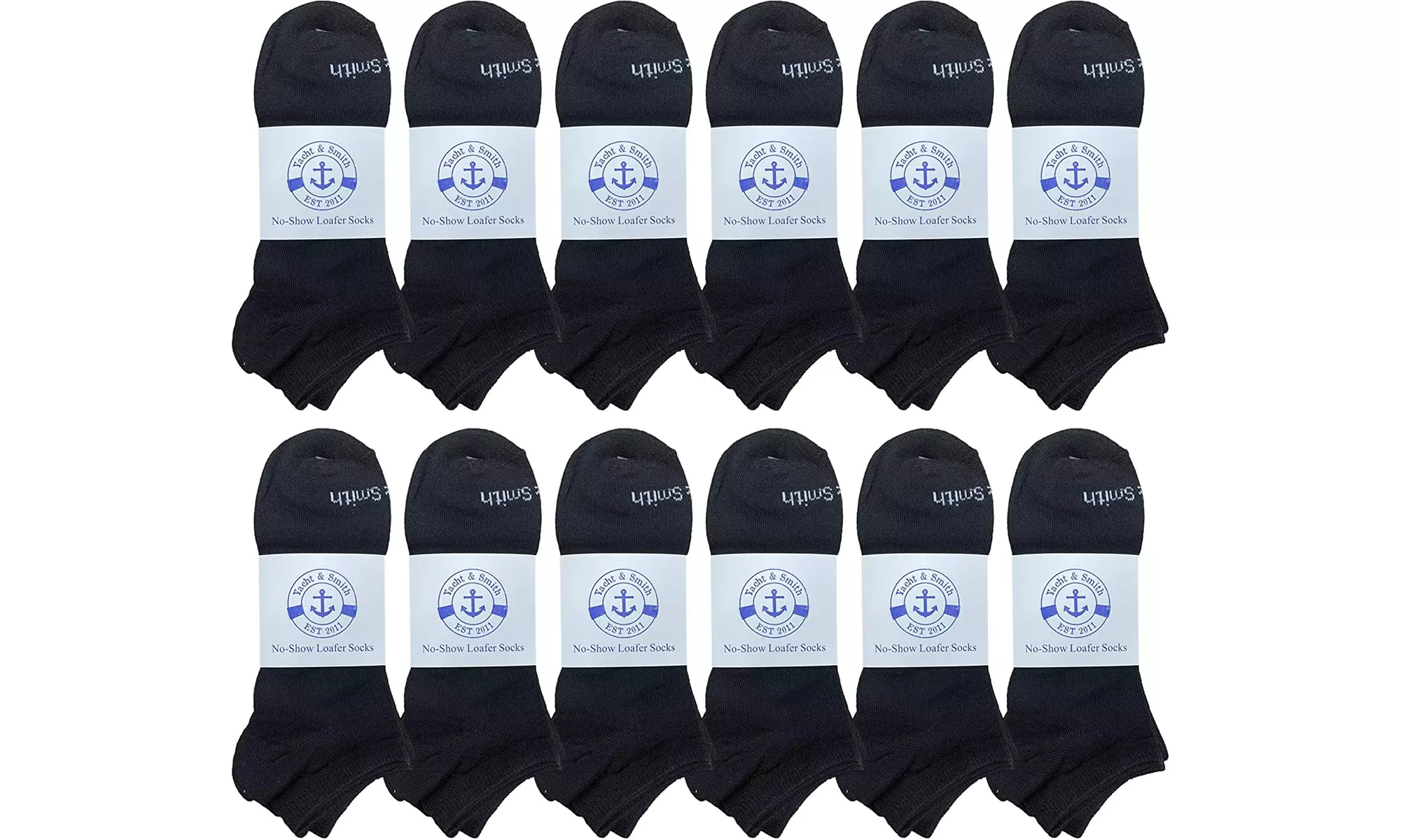 BILLIONHATS 12 Pairs of Mens Cotton Shoe Liner Socks, No Show, Sport Ankle Socks