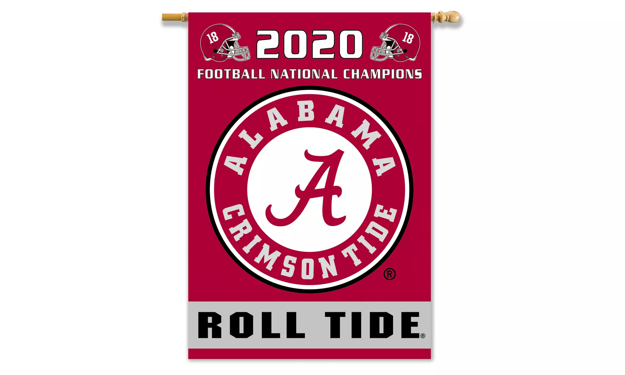 2020 NATIONAL CHAMPION Alabama Crimson Tide Flags - Second Medium