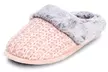 Floopi Women's Soft Cuff Chenille Knit Slippers with Memory Foam - Second Medium