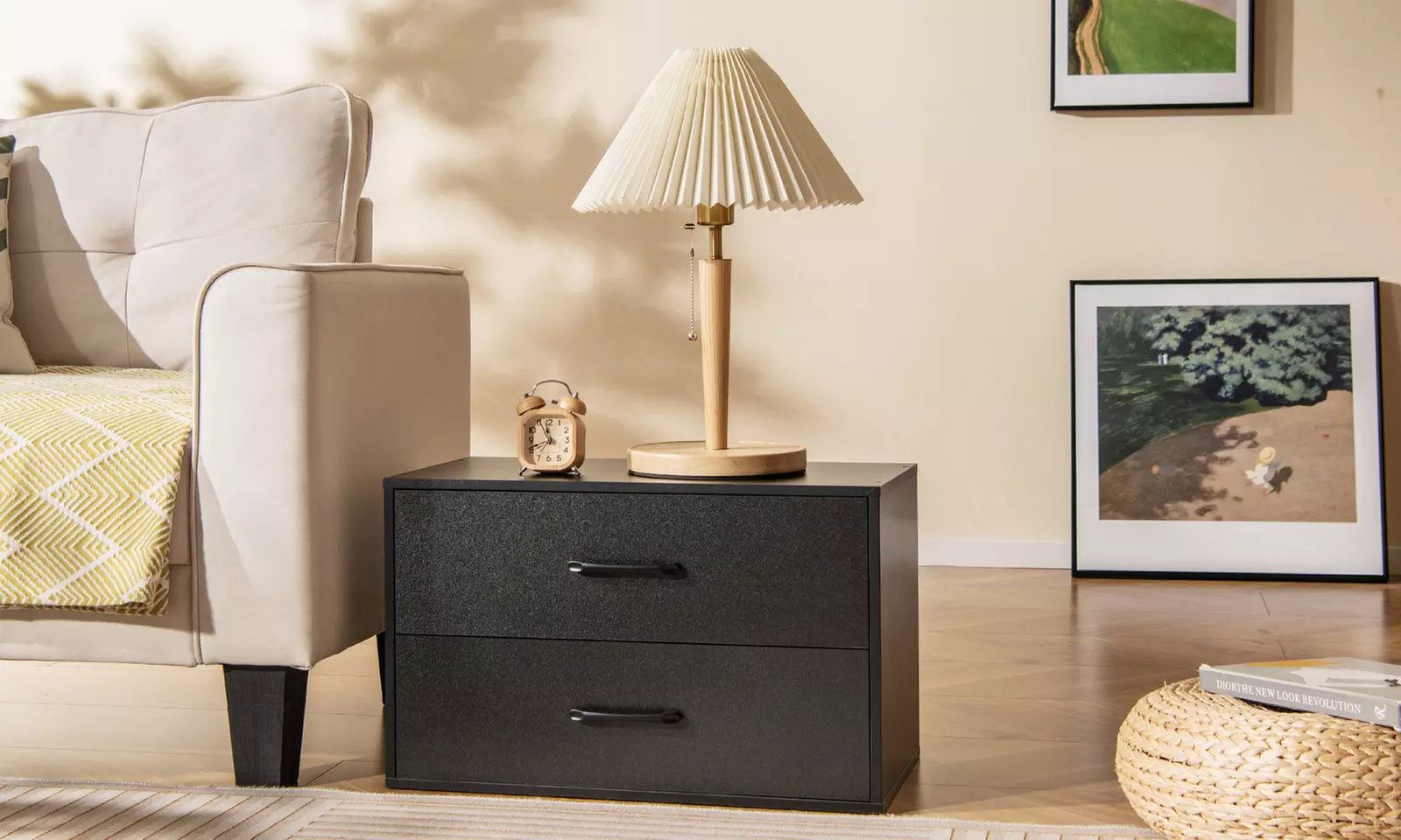 Costway 2-Drawer Stackable Organizer Horizontal Storage Cabinet Dresser Chest - Primary Image