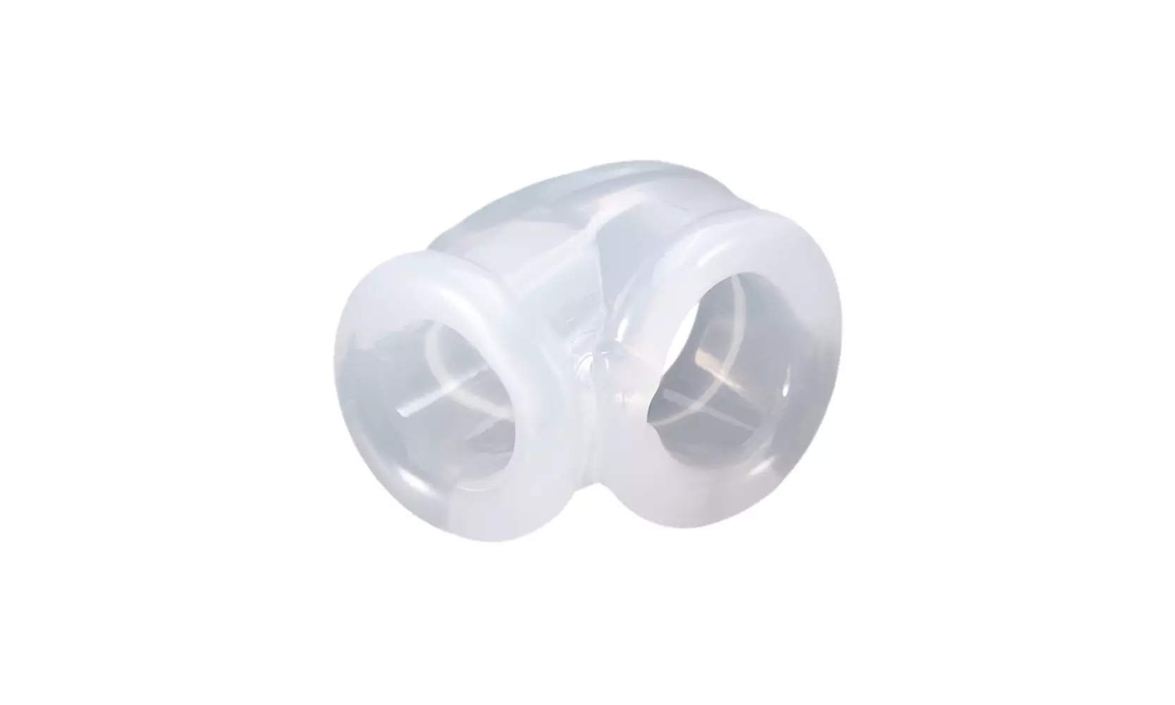 Silicone Scrotum Testicle Squeeze Ring Cage Enhancer Delay Ball - Second Medium