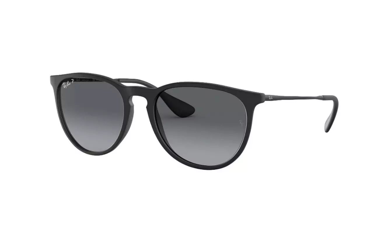 Ray-Ban Erika Polarized Women's Black Metal Sunglasses RB3539 002T3 54 - Primary Image