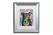 Dean Russo 'Luv Me' Matted Silver Framed Art - Second Medium