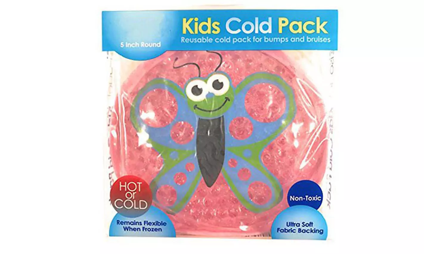 Kids Round Gel Bead Ice Pack for Hot and Cold Therapy Pain Relief Packs - Second Medium