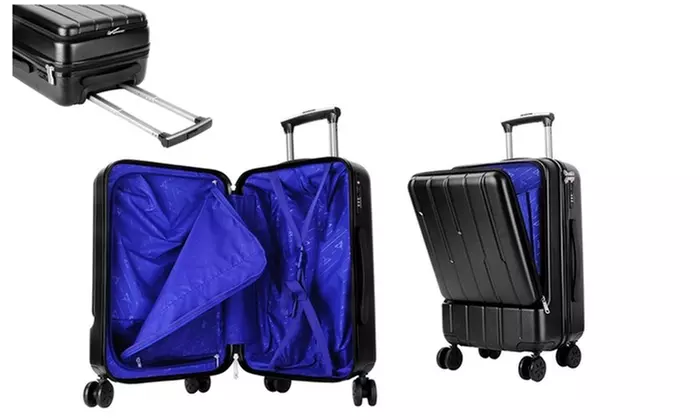 22" Hard Carry-On Suitcase with Built-In Scale, Laptop Pocket, & TSA Lock - Primary Image