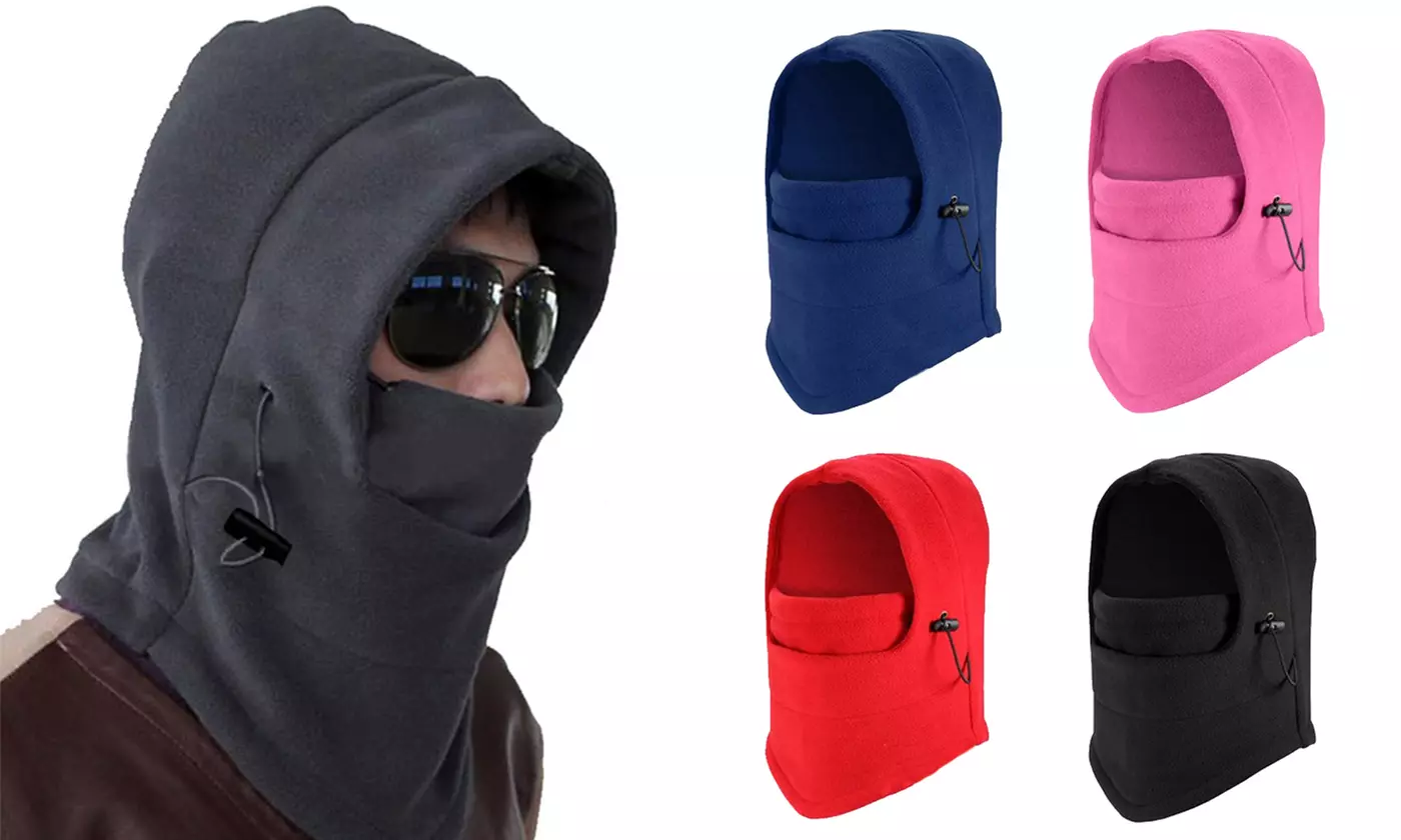 Outdoor Windproof Ski Motorcycle Cycling Balaclava Full Face Mask Neck Scarf Hat - Primary Image