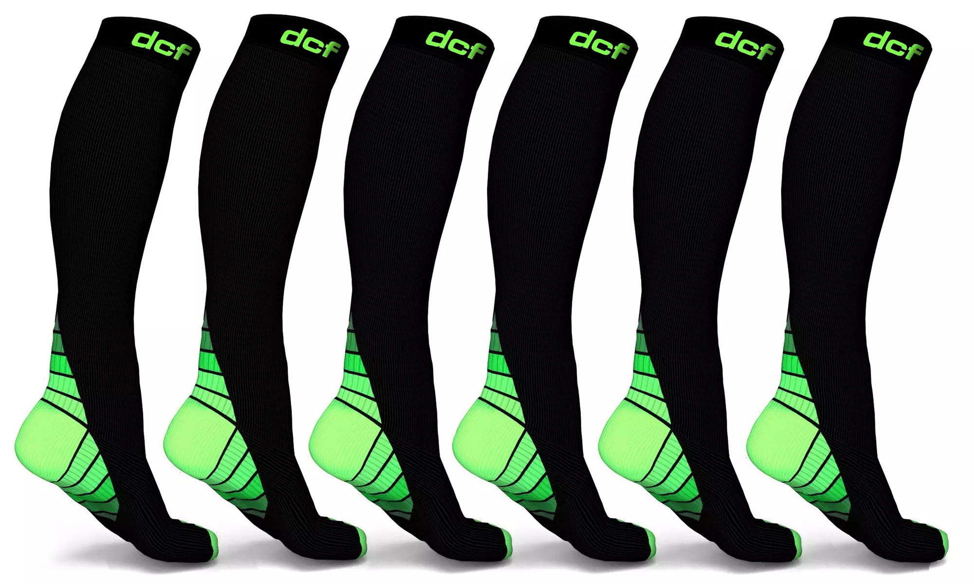 DCF Original Knee High Compression Socks (6-Pack)