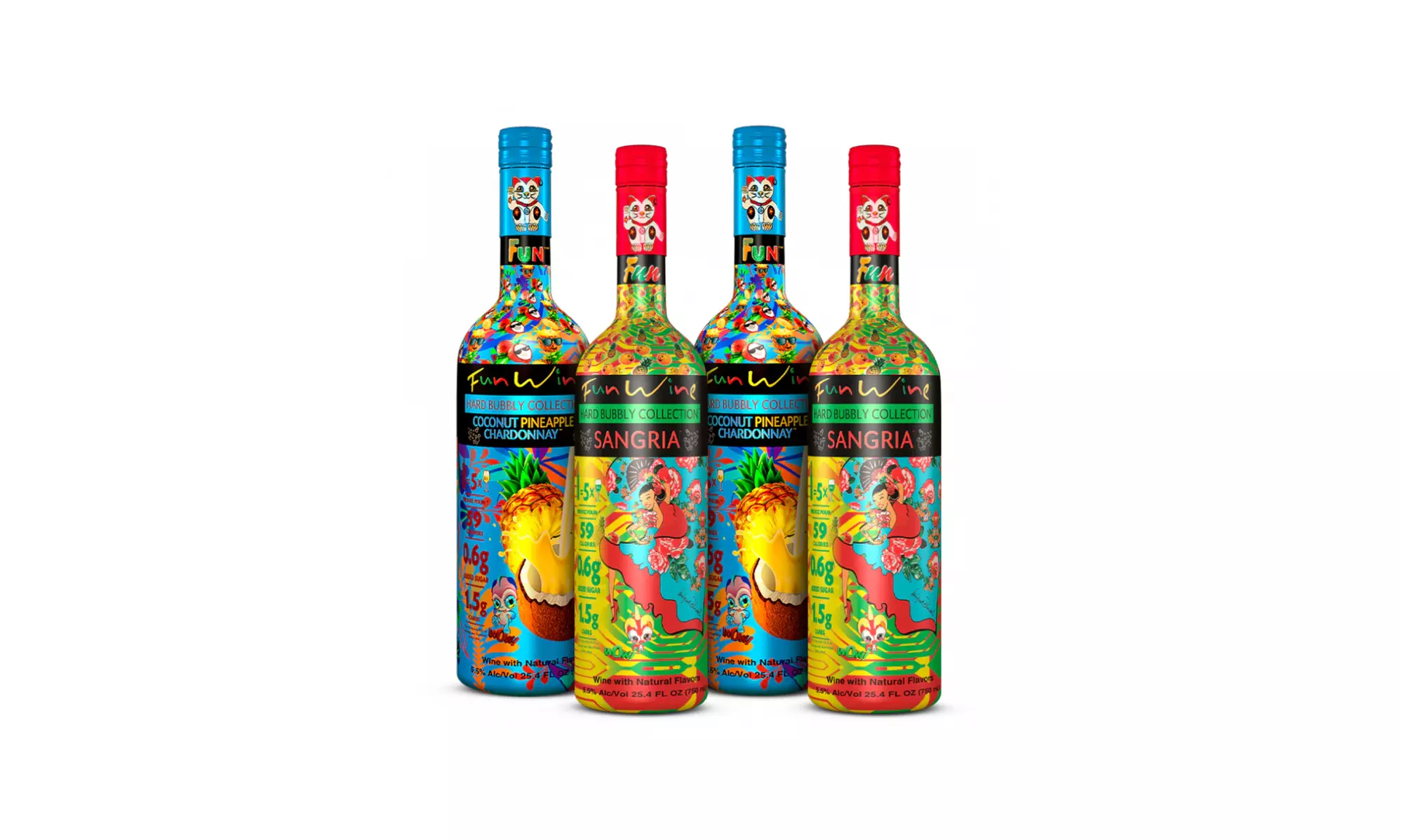 Fun Wine - Coco-gria - Zero Carb Sweetner - 4 Bottles - Shipping Included