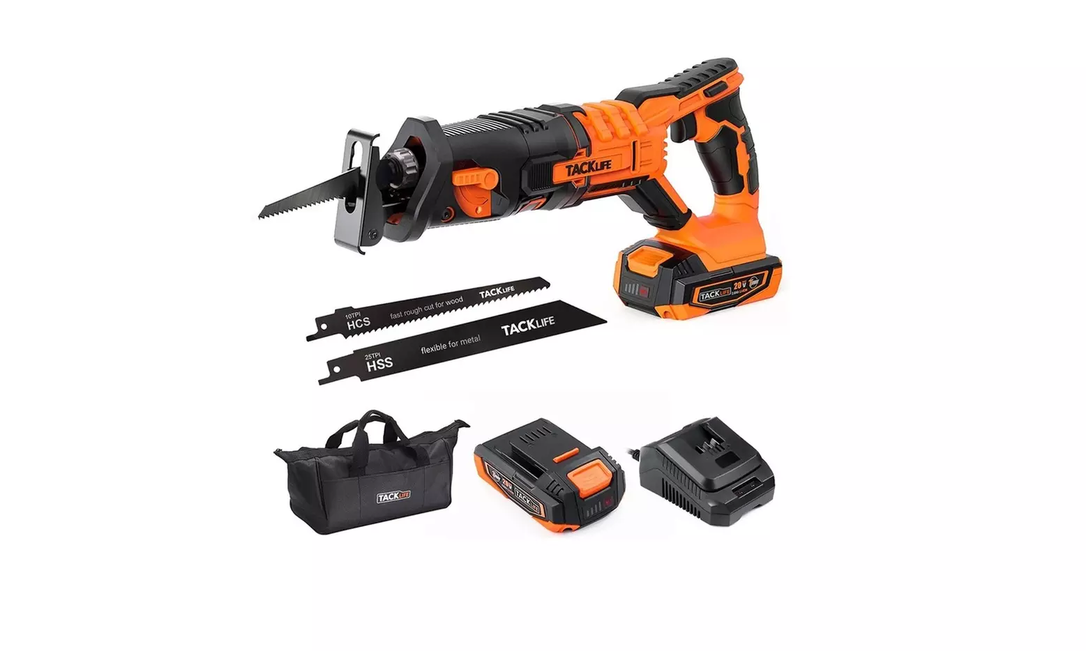 TACKLIFE  18V Cordless Reciprocating Saw 20V - Primary Image