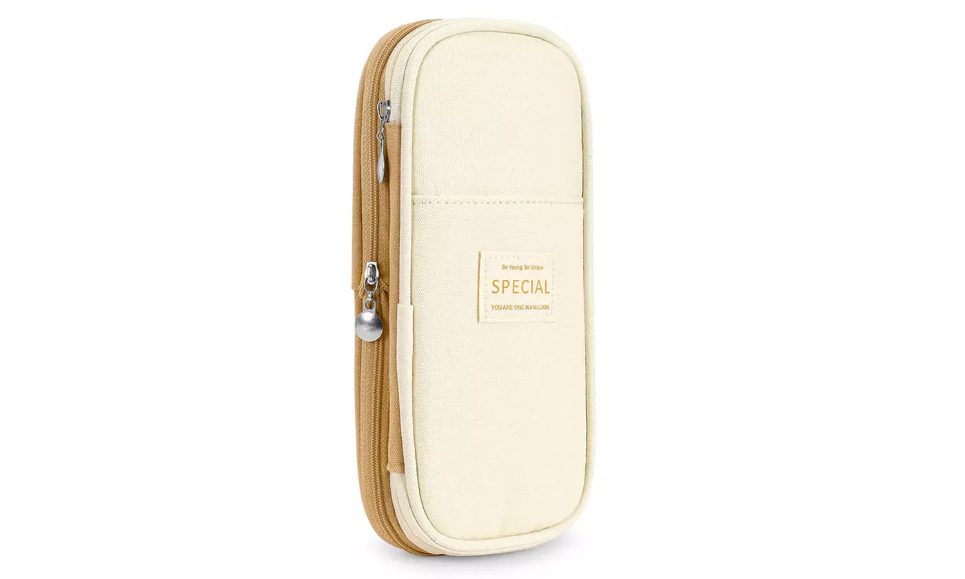 Large Capacity Pencil Case Zipper Pen Bag School Stationery Organizer Pouch Bag