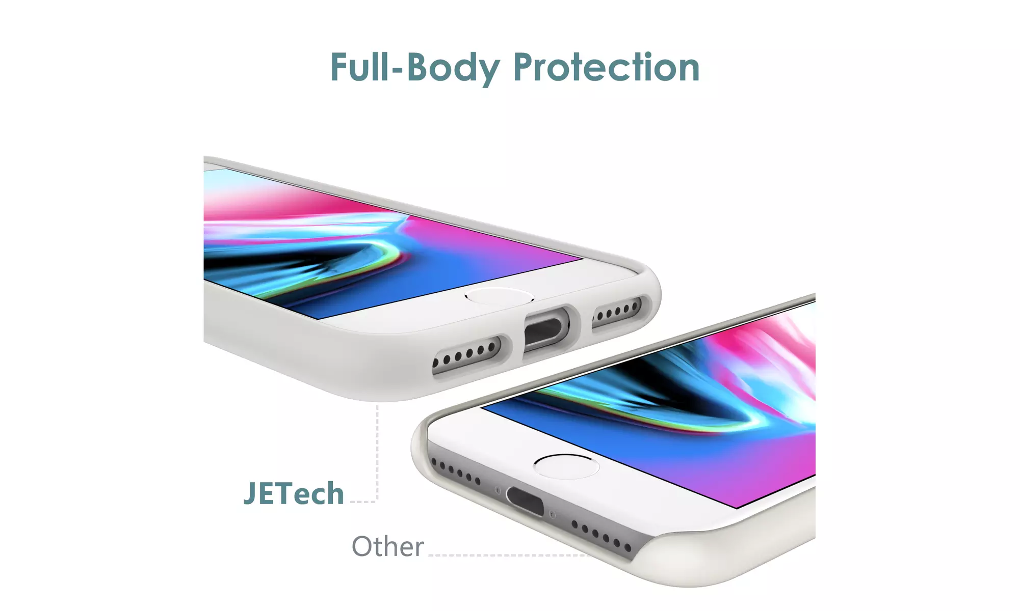 Silicone Case for iPhone 7/8, iPhone SE 3/2, Silky-Soft Touch Shockproof Case