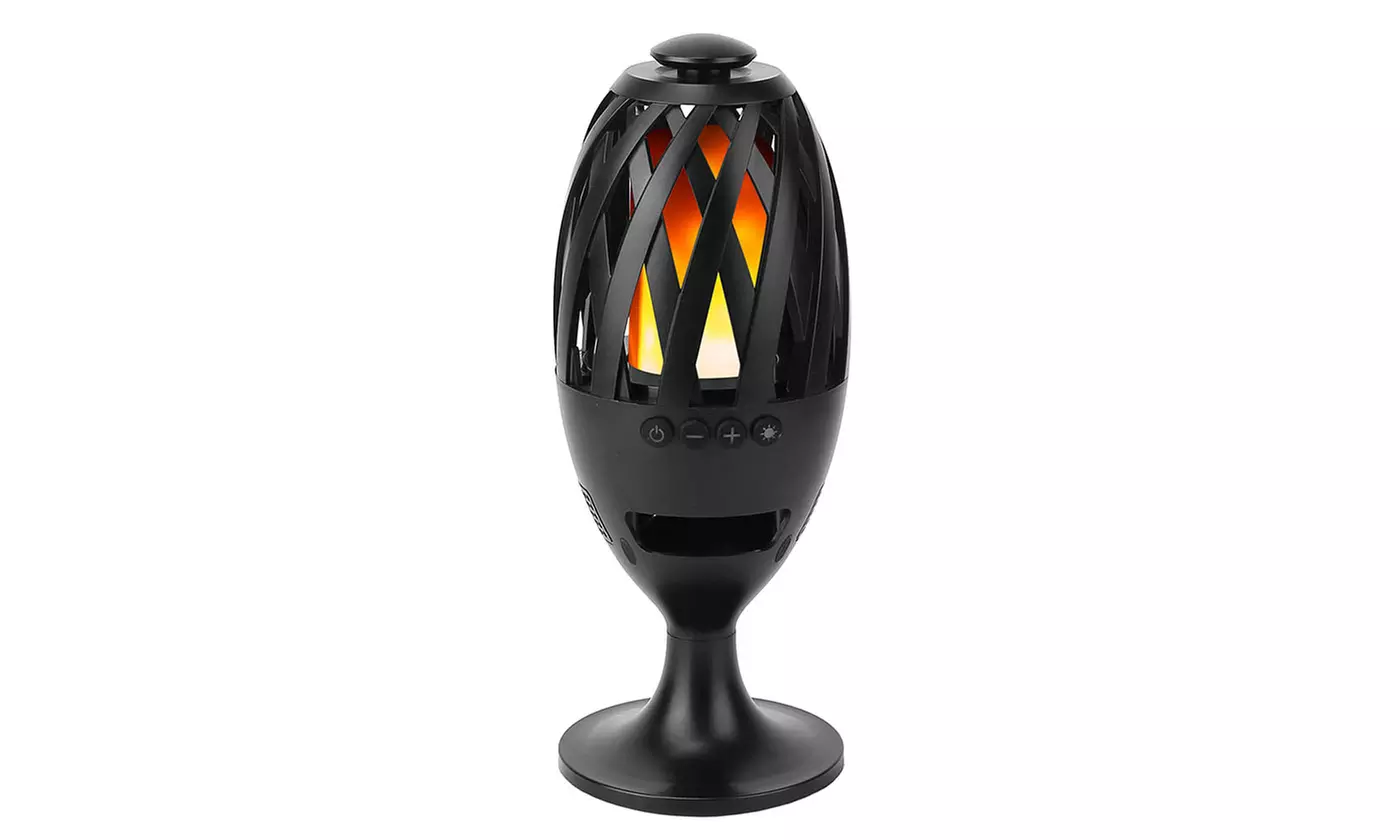 iMounTEK 60-LED Tiki Torch Flame Speaker with Wireless Audio & Ambient Light
