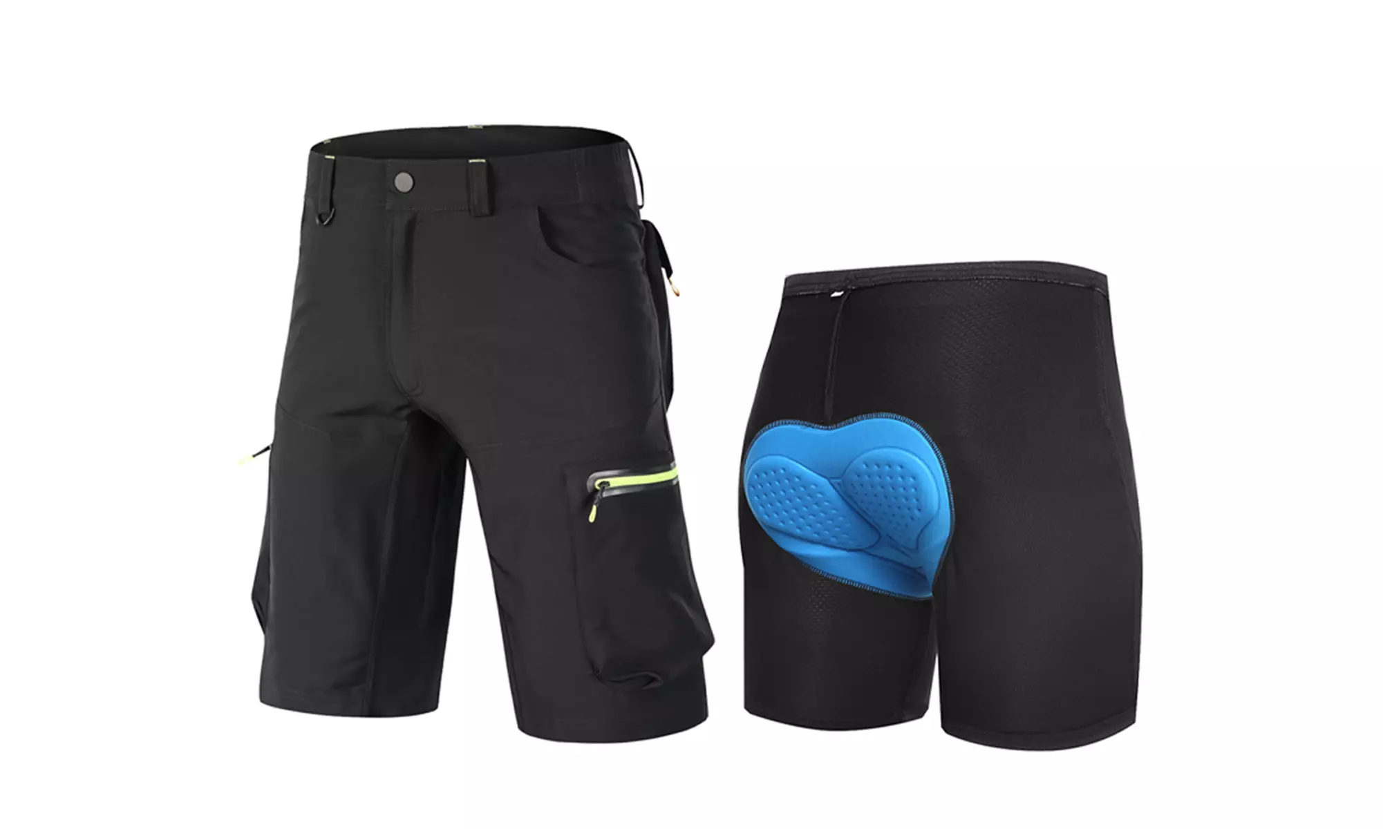 Men's Mountain Bike Shorts 3D Padded Cycling MTB Shorts Loose Fit Bicycle Shorts - Primary Image