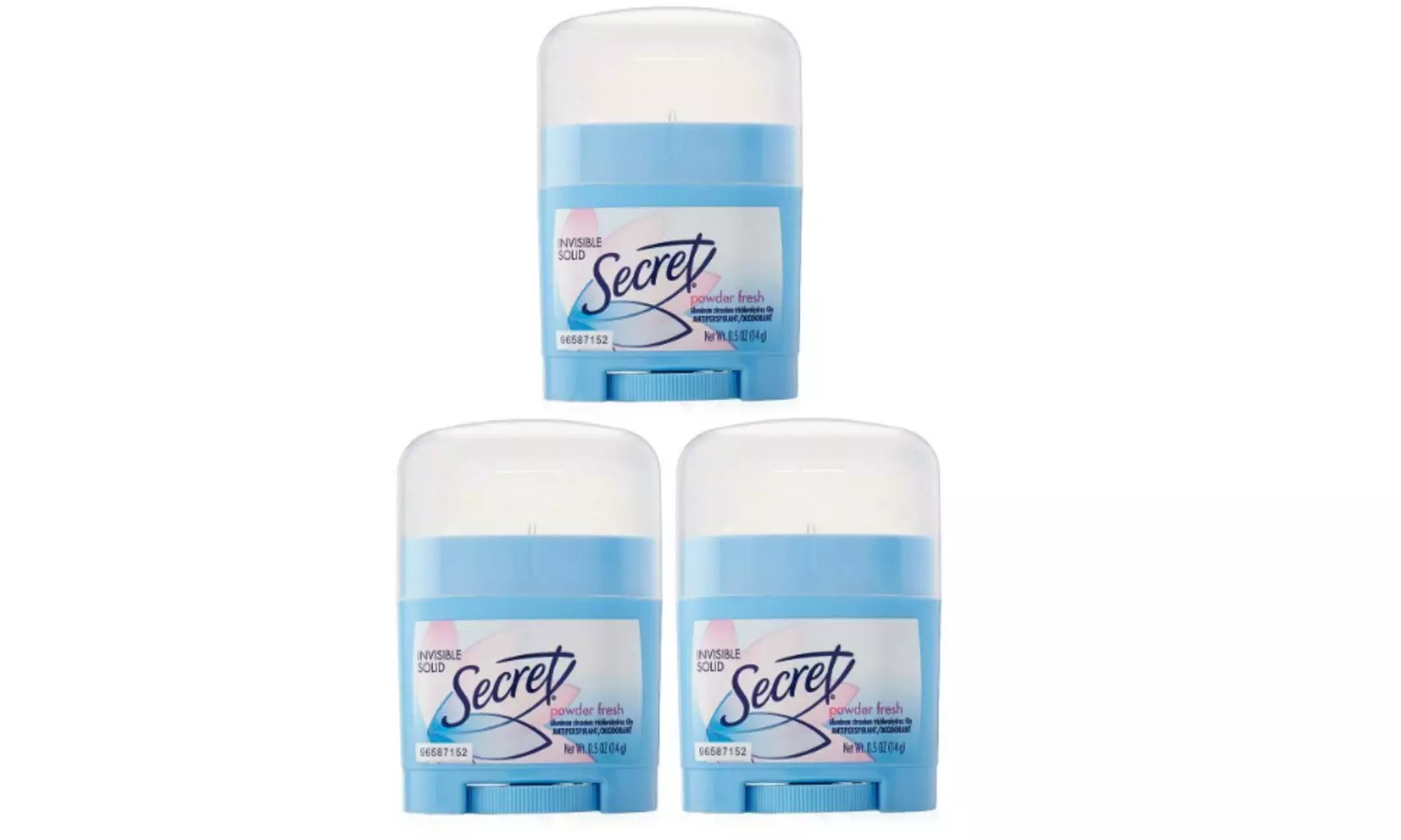 Secret Invisible Solid Antiperspirant and Deodorant, Powder Fresh, 0.5 Ounce - Primary Image