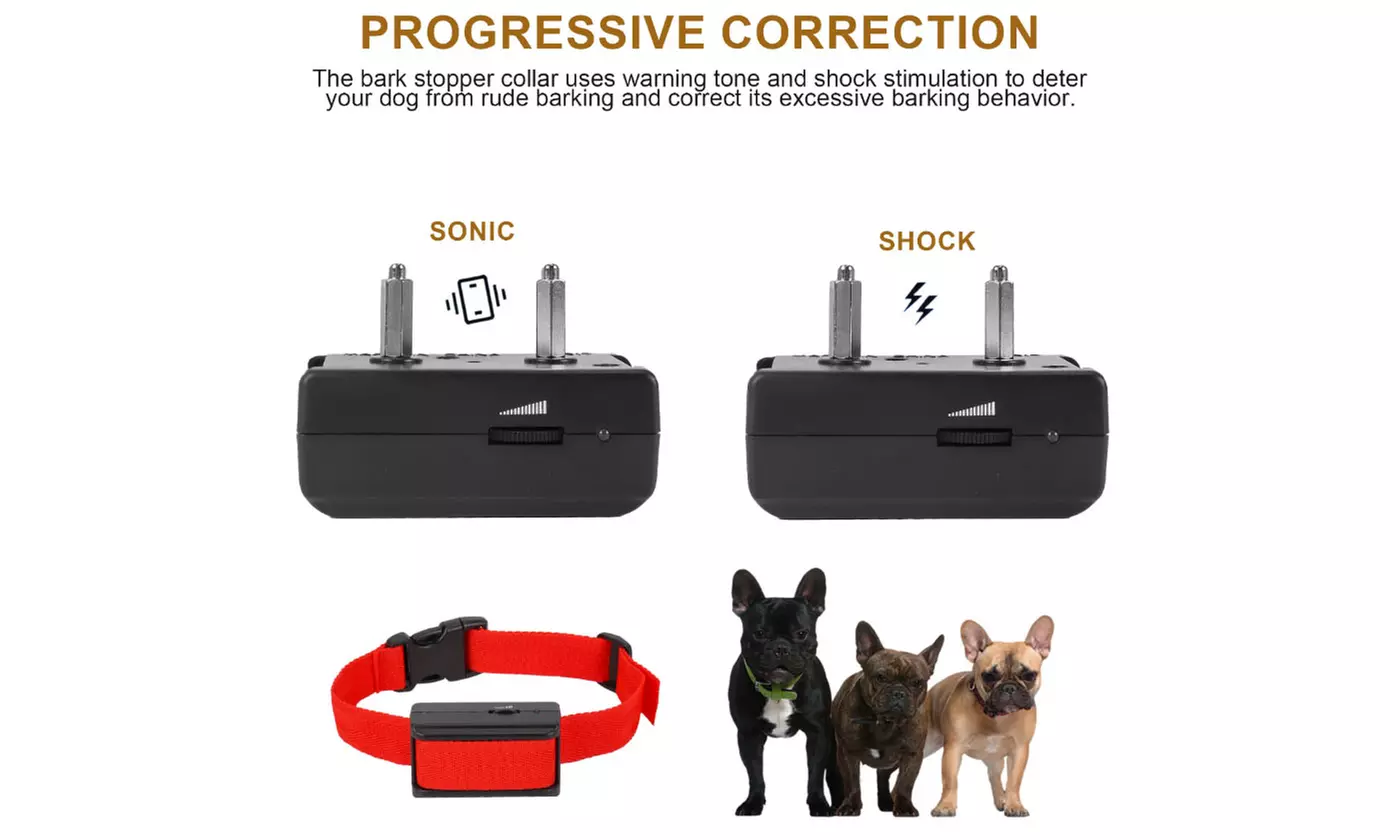 Smart Dog Bark Collar Waterproof Anti Barking Automatic Dog Training Collar
