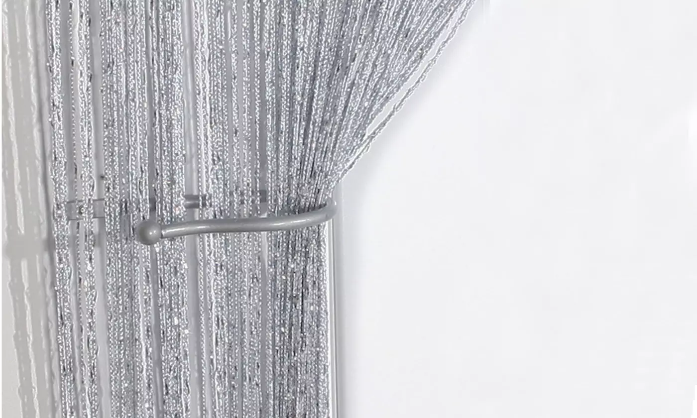 Glitter String Curtains Room Door Divider Window Patio Fly Screen Fringe Panels