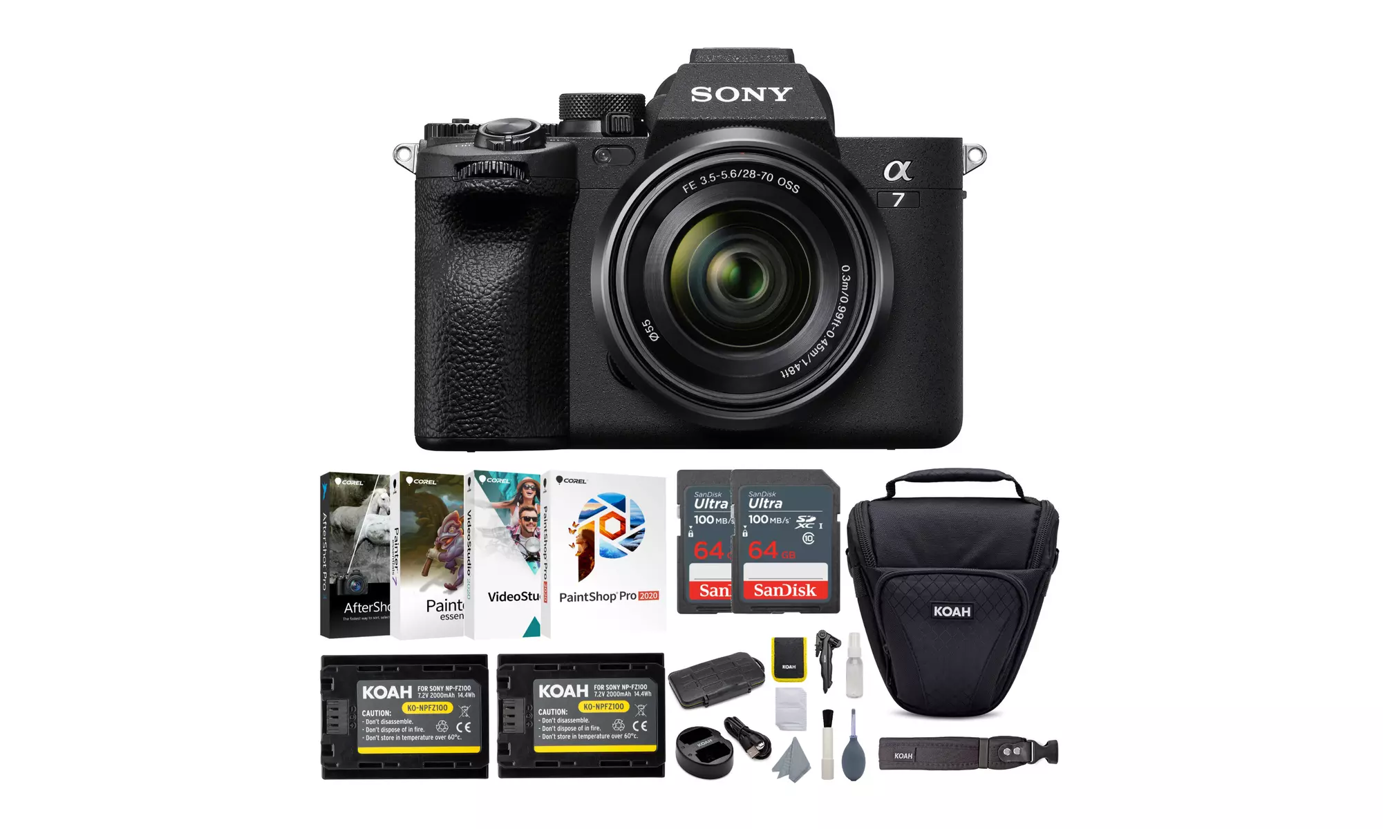 Sony Alpha 7 IV Full-frame Mirrorless Interchangeable Lens Camera Bundle - Primary Image