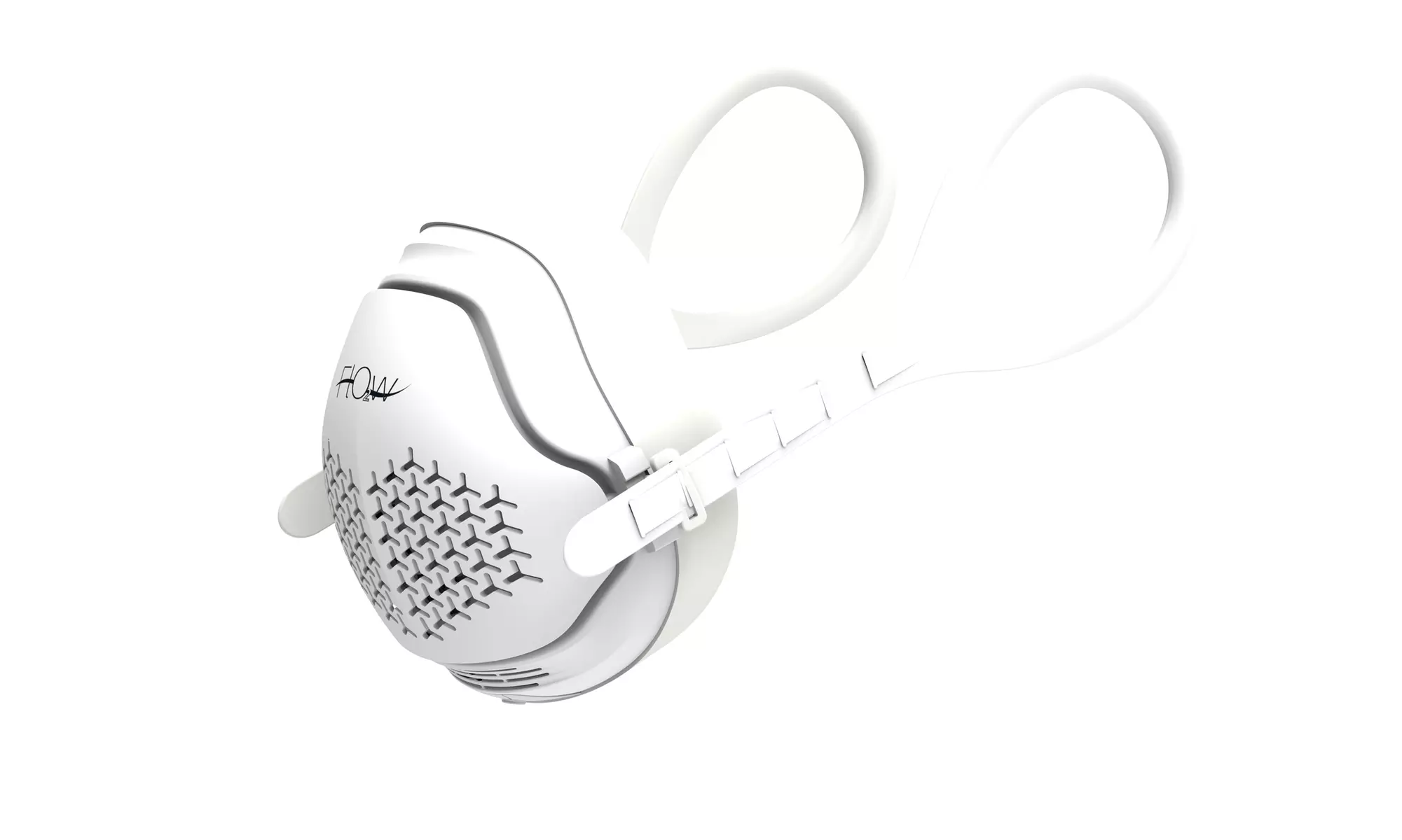  o2 Flow Electronic Air Purifier face Mask with HEPA and Carbon Filter  - Second Medium