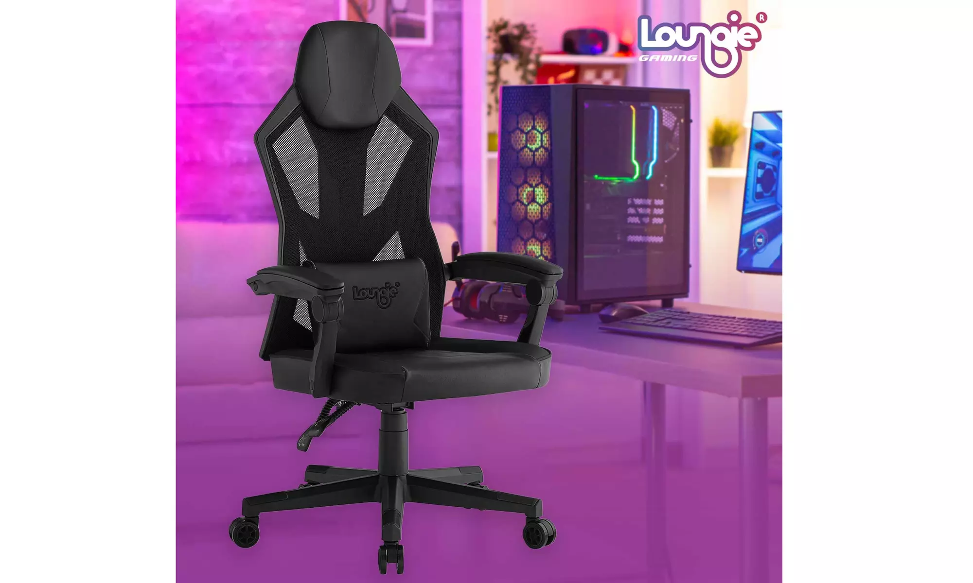 Mayte Swivel, Adjustable Back Angle and Seat Height Game Chair - Primary Image