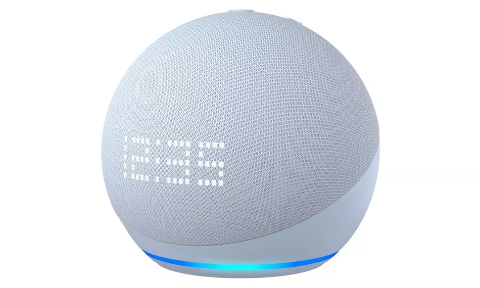 Amazon Echo Dot (5th Gen, 2022 release) Smart speaker with clock, Cloud Blue - Primary Image