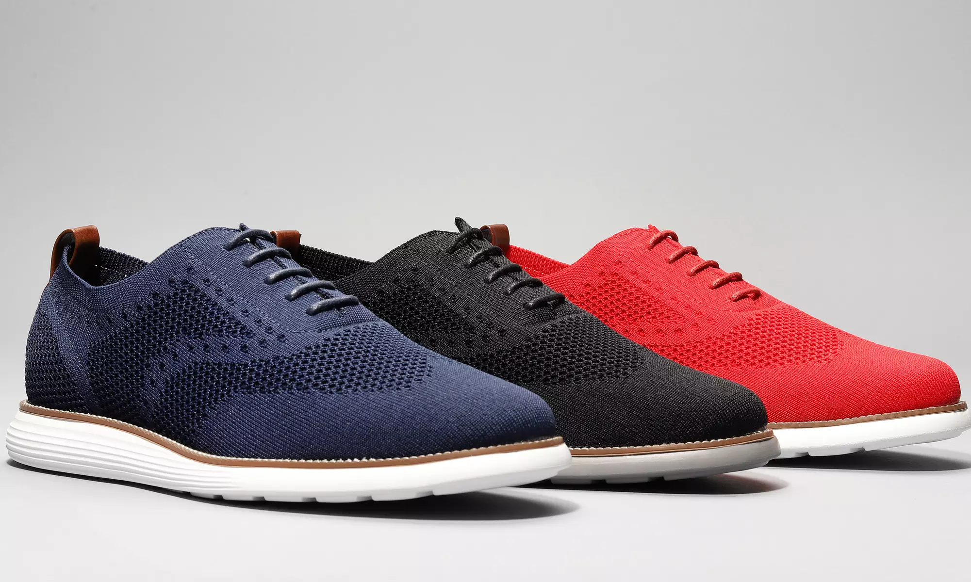 Men's Casual Knit Oxfords - Primary Image