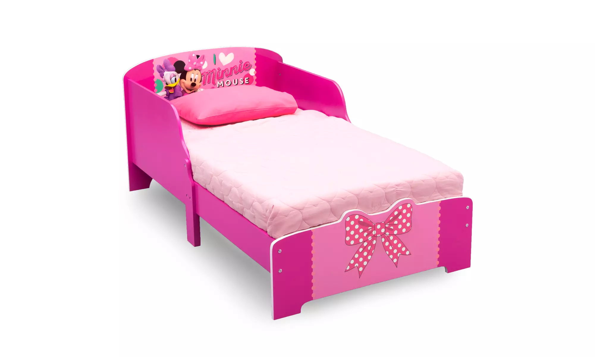 Delta Children Disney Minnie Mouse Wooden Toddler Bed, Pink - Primary Image