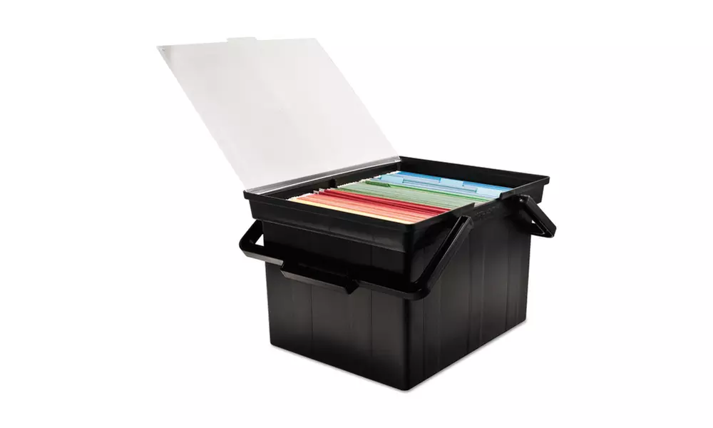 Advantus Corporation Companion Portable File Storage Box, Legal/Letter - Second Medium