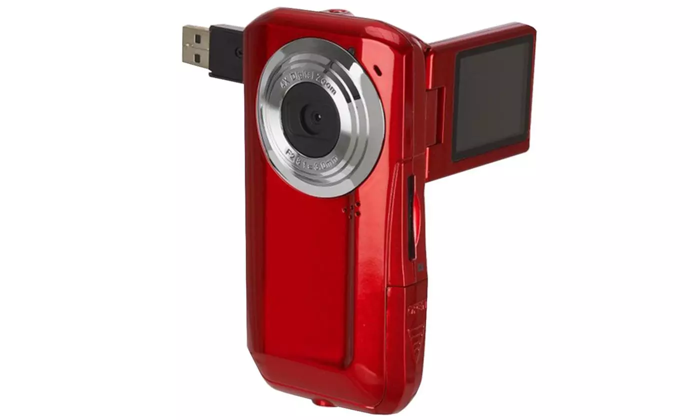 Flip-Screen Digital Video Recorder Camcorder Kids Photographer Perfect Gift - Primary Image