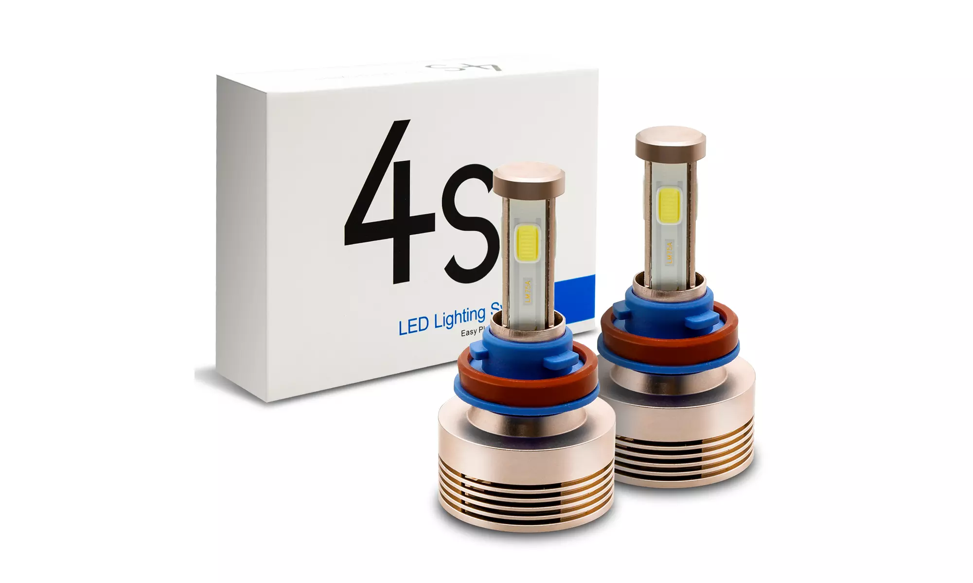 LED Headlight Bulbs Conversion Kit, Autolizer 4S, 6000K Xenon Bright White - Primary Image