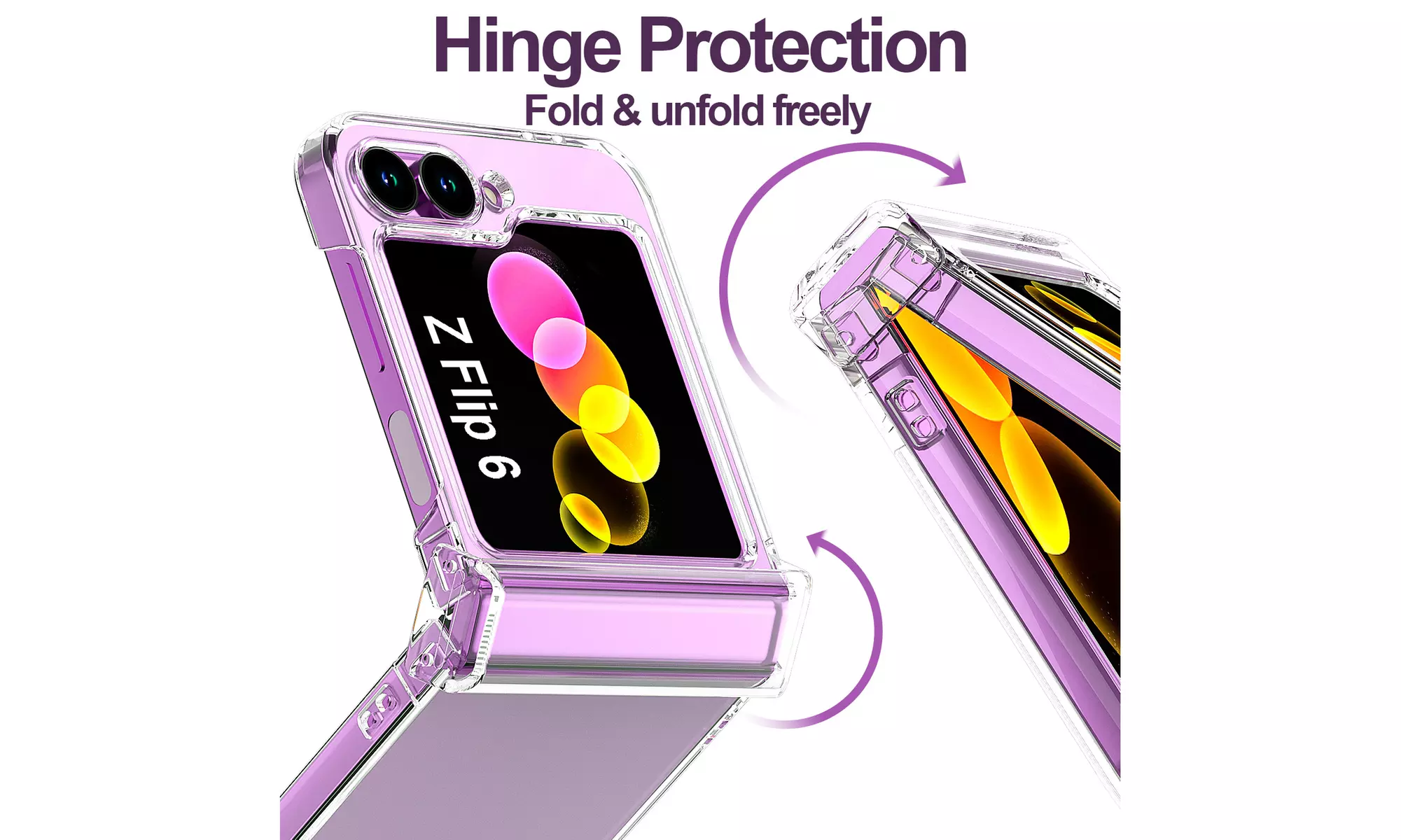 For Samsung Galaxy Z Flip 6 5G Case Ultra Slim Flip6 Hard Hinge Protection Cover