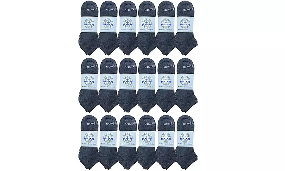 Yacht & Smith 24 Pairs of Low Cut Ankle Socks for Men Bulk Pack