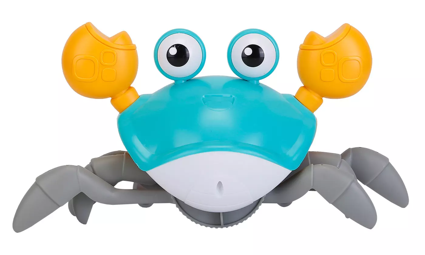 iMounTEK Crawling Crab Baby Toy Interactive Learning Toy w/ Music & LED Light