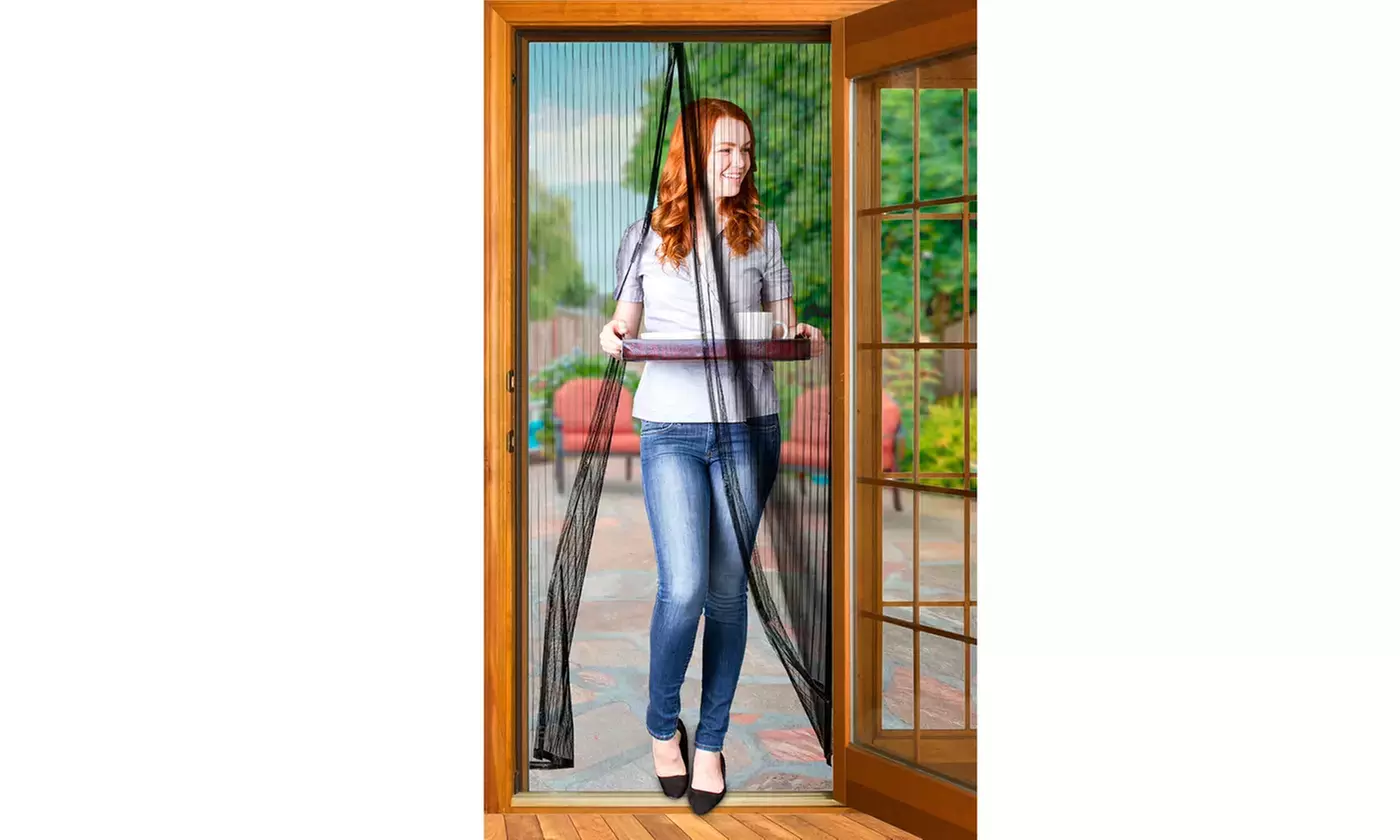 Magnetic Mesh Screen Door Curtain - Primary Image