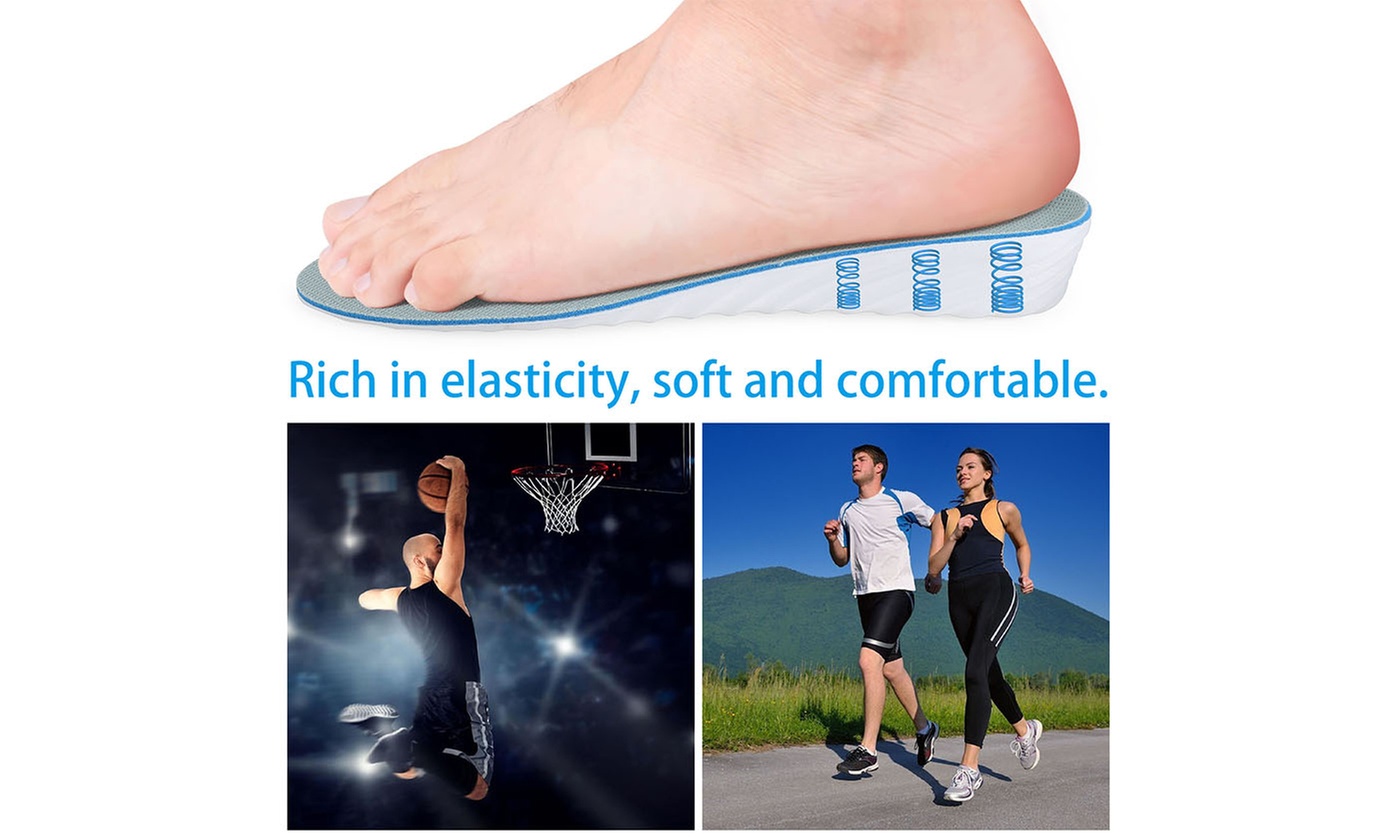 Men Invisible Height Increase Insoles Heel Lift Shoe Inserts Pad