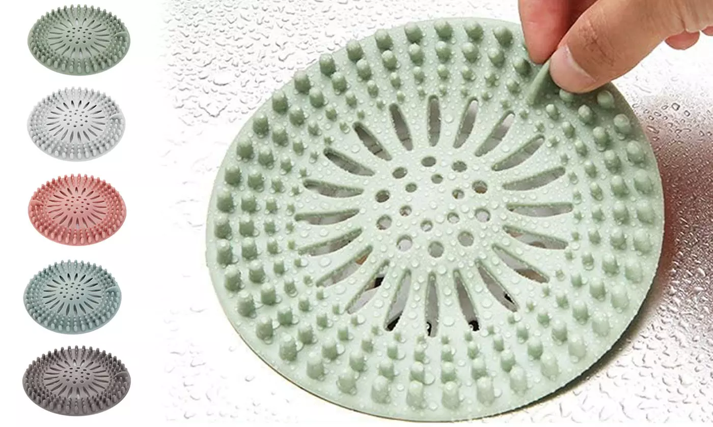 Drain Hair Catcher Durable Silicone Hair Trap Hair Stopper Shower Drain Covers - Primary Image